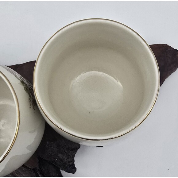 Vintage Japanese Sake Tea Cups Floral & Gold Trim 4 Pc Set - Picture 9 of 12